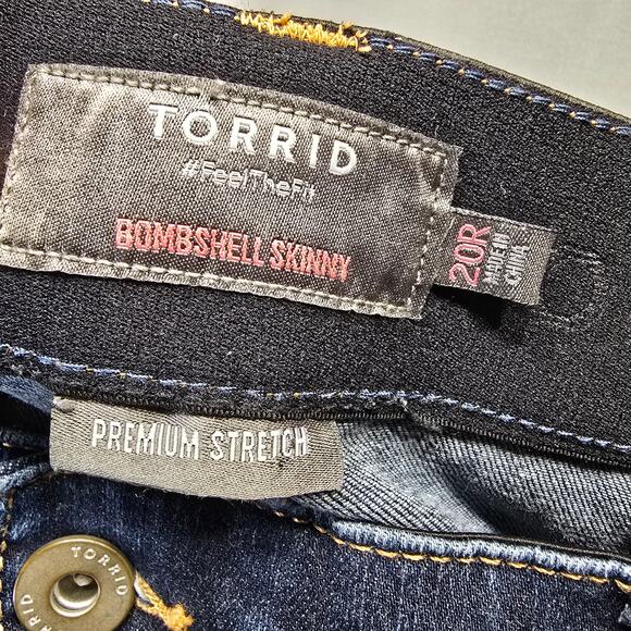 Torrid Dark Blue Skinny Jeans - Picture 3 of 7